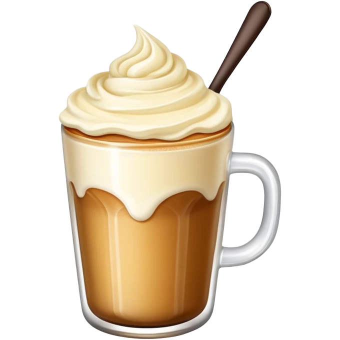 Café bonito con crema batida  emoji