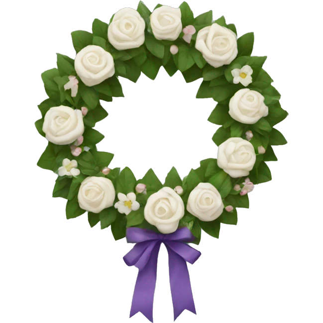 Funeral wreath with square shape emoji