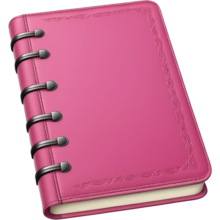 pink diary emoji