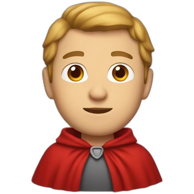 red cape man emoji