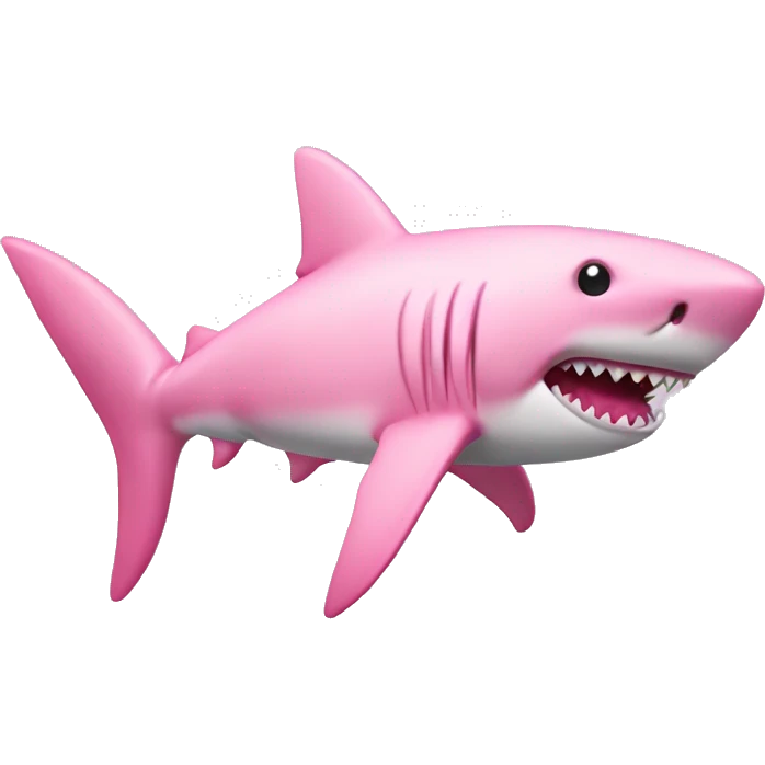 coquette shark pink bow light pink shark emoji