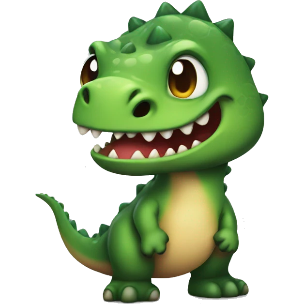 Cute evil dino emoji