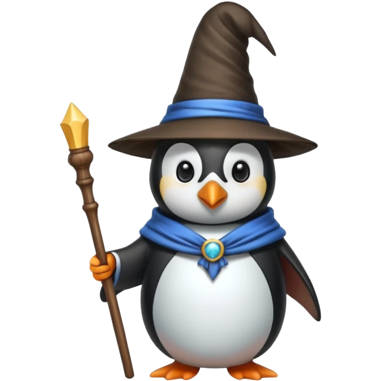Penguin Wizard emoji