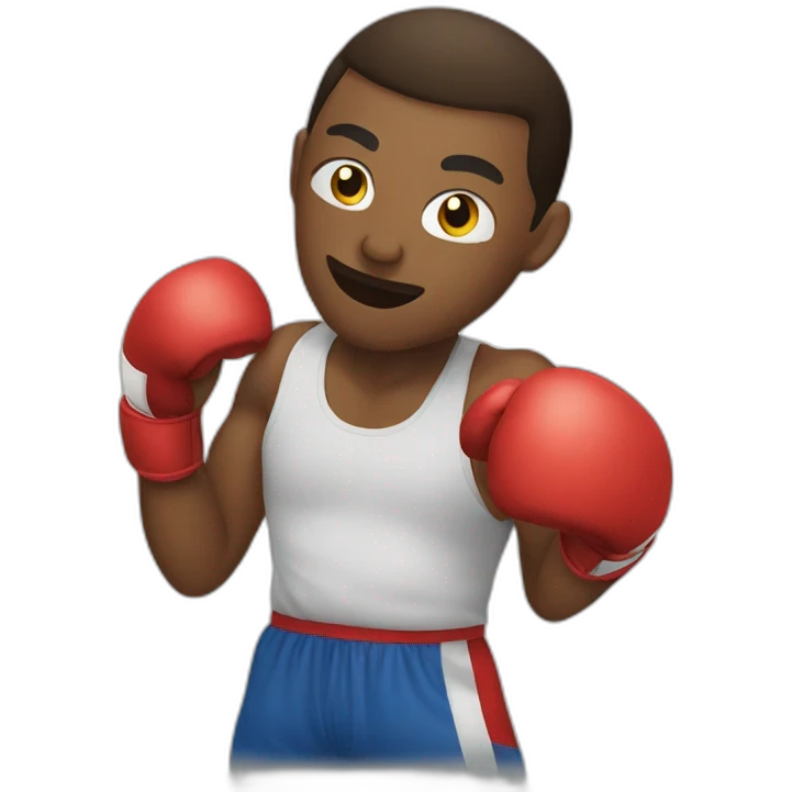 man boxing emoji