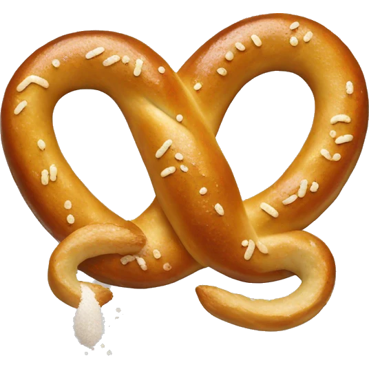 Bretzels with salt in it  emoji