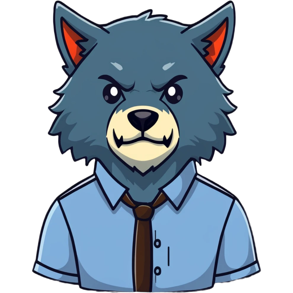 Werewolf office employee  emoji