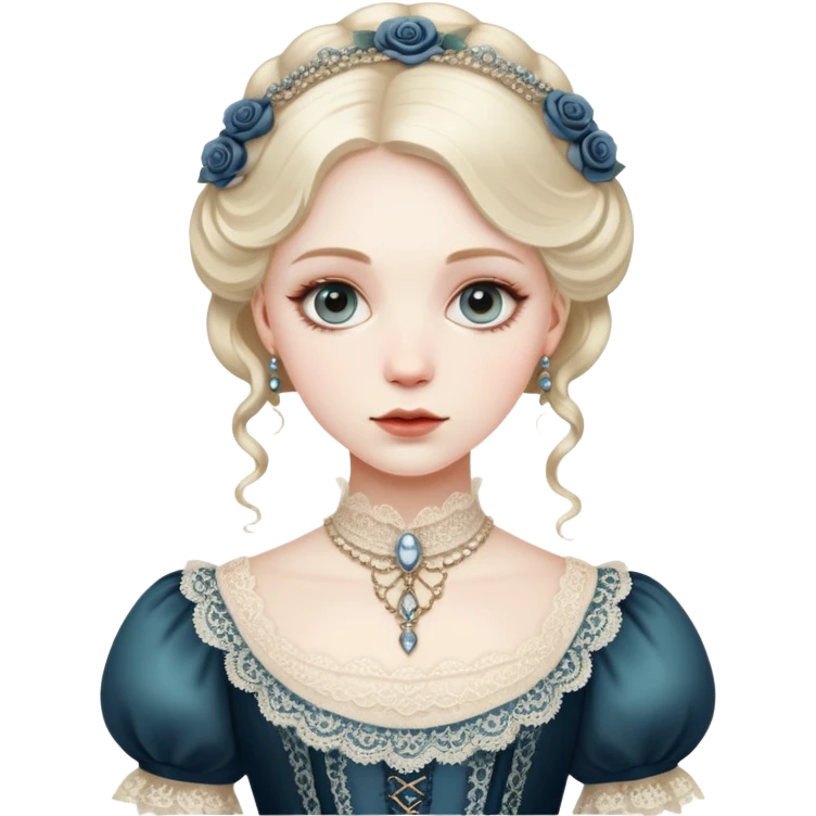Me wearing a Victorian style  emoji