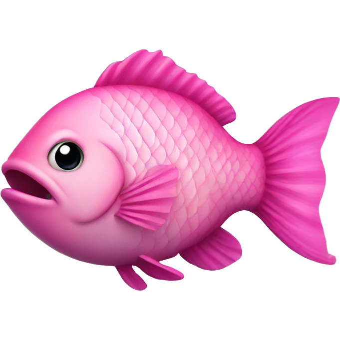 Pink fish  emoji