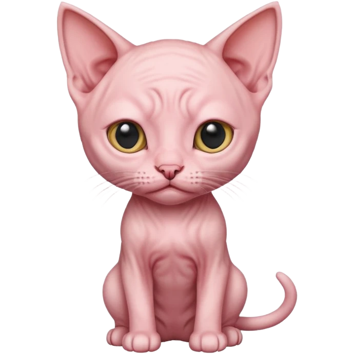 Hairless kitten emoji