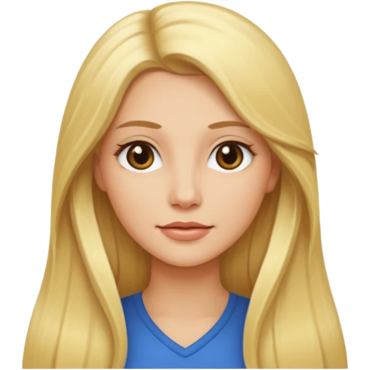 Woohooo blonde woman with long hair emoji