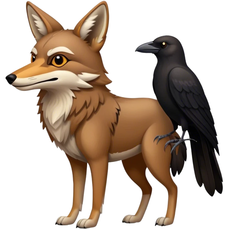  Coyote and Crow emoji