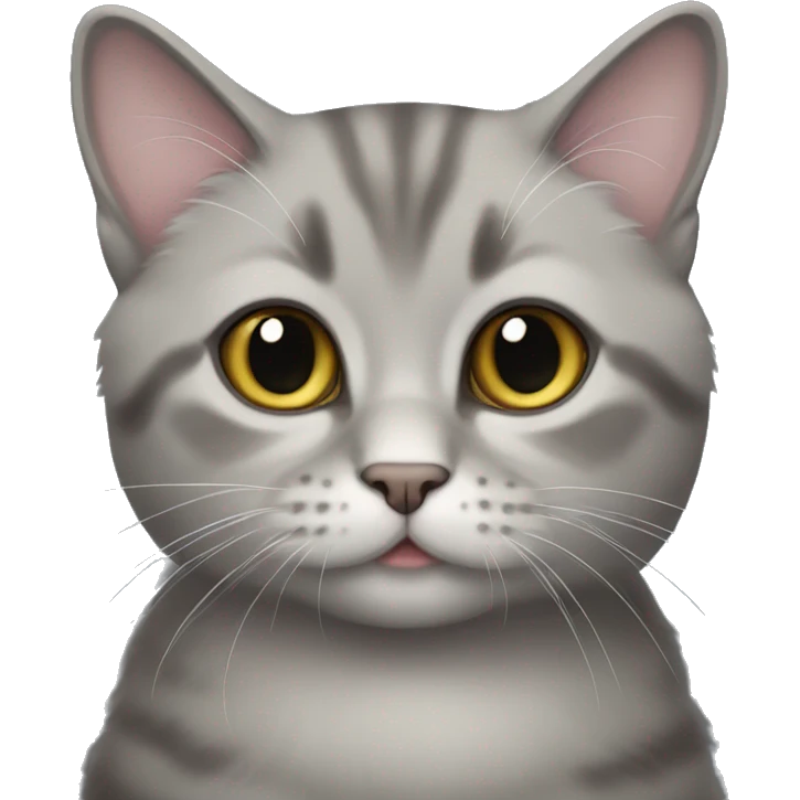 Gray munchkin cat emoji