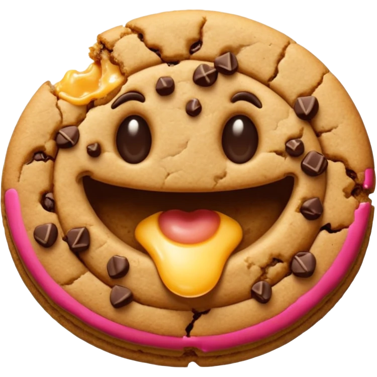 Cookie bite emoji
