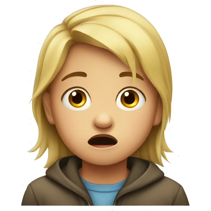 Child crying  emoji