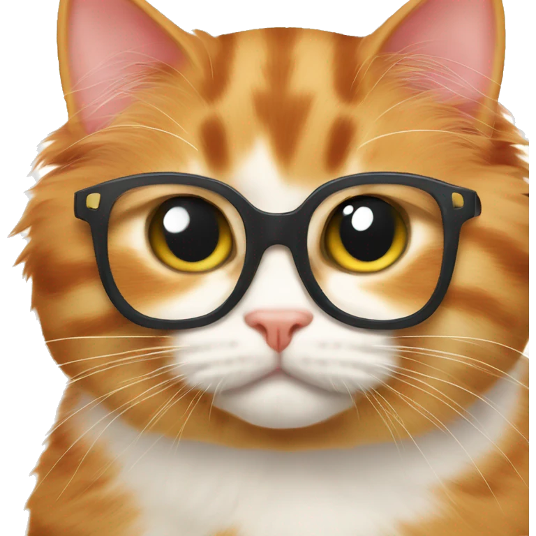 Scotch fold ginger cat kiss tricolour kitty emoji