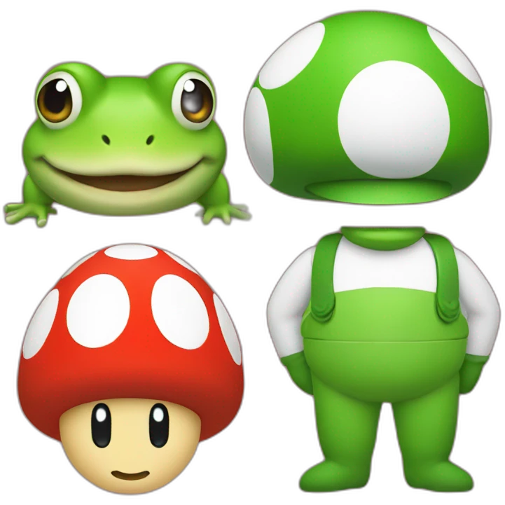 toad and mario emoji