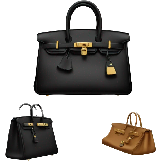 black birkin bag  emoji