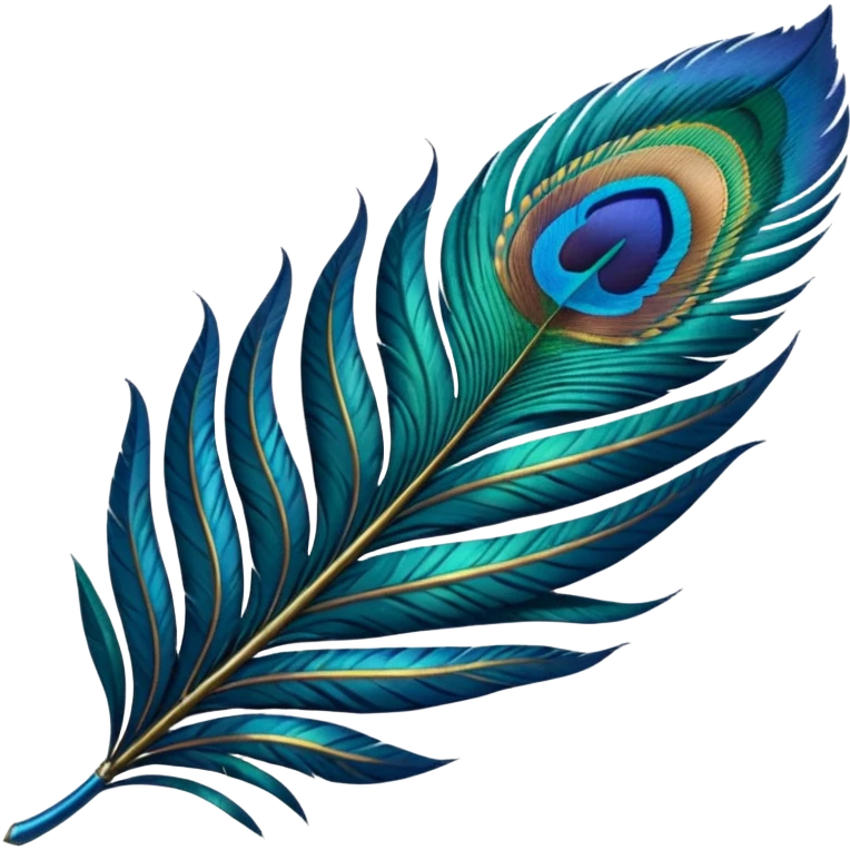 Peacock Feather leaf  emoji