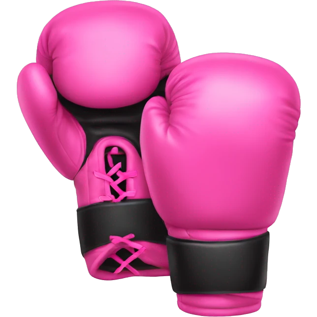 Pink boxing gloves  emoji