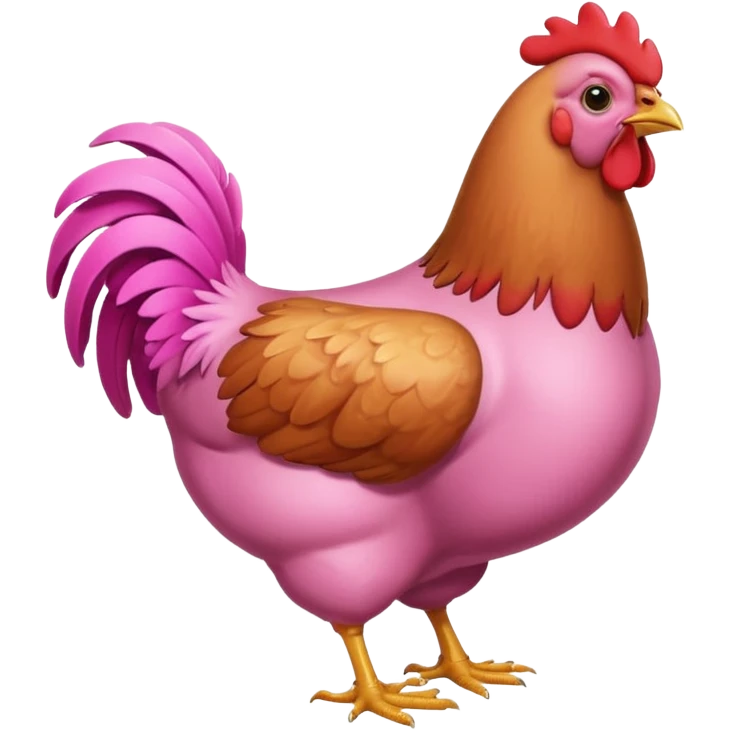 Chicken butt emoji