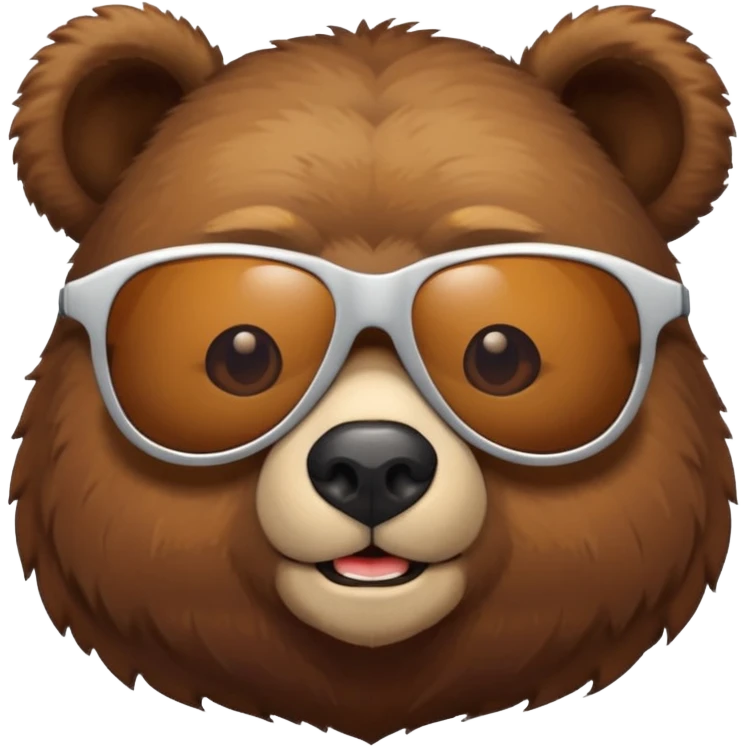bear with sunglasses emoji