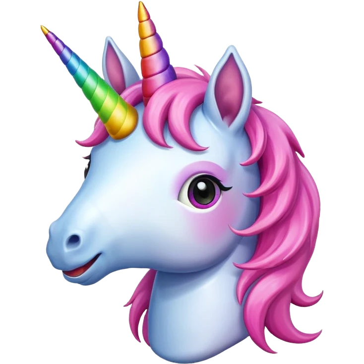 happy smiling unicorn emoji