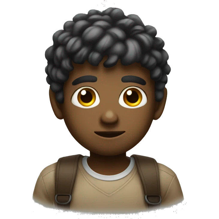 Big eyes, slightly smiling, upper sweat drop emoji