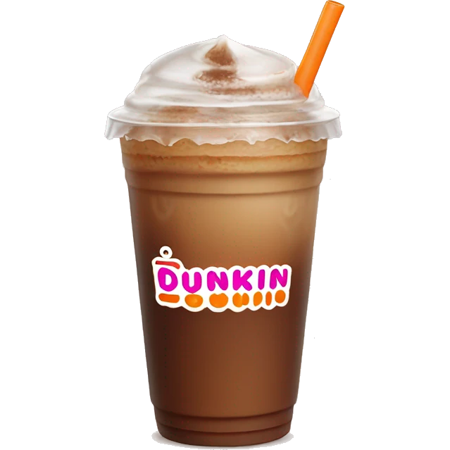 Dunkin iced coffee emoji