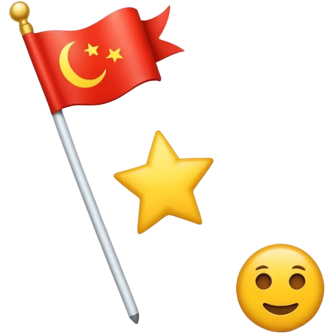 Абхазкий флаг и веселая мордочка emoji