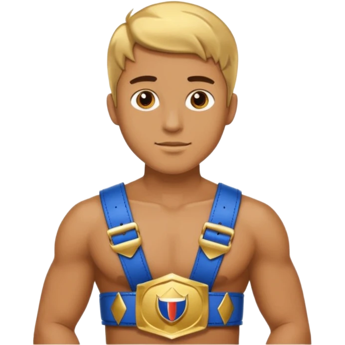 champ 2 belt at man emoji
