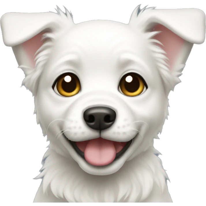 Malashi white puppy emoji