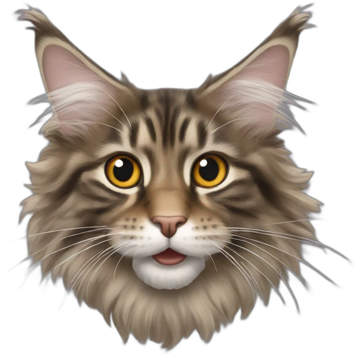 Flying maine coon emoji