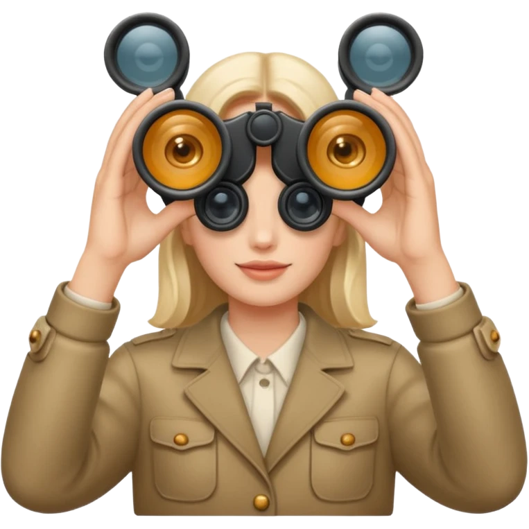 hands holding  binoculars emoji
