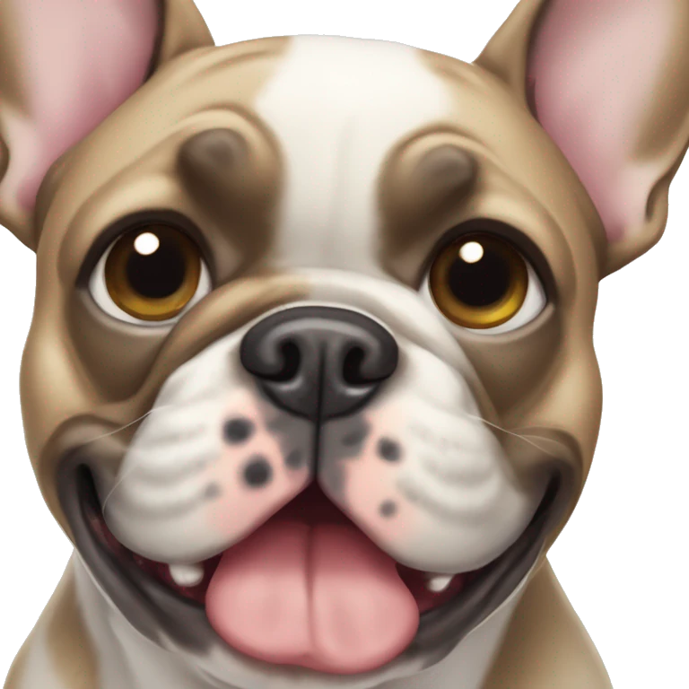 French bulldog merle emoji
