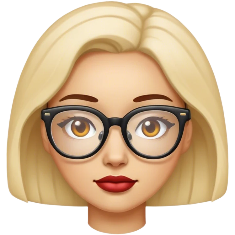 woman in glasses  emoji