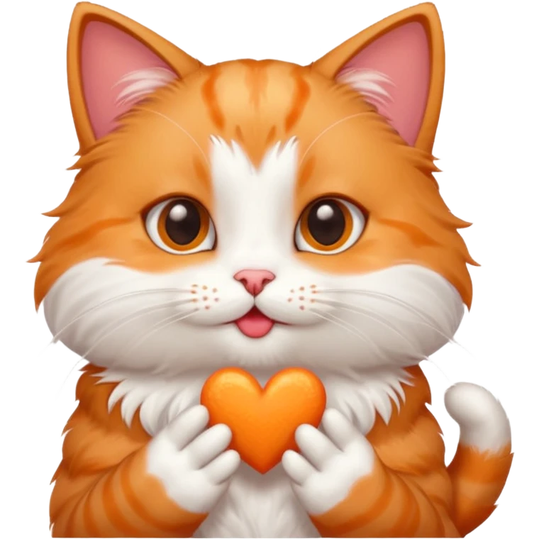 O pisica trimite pupici cu inimioare Sorinei emoji