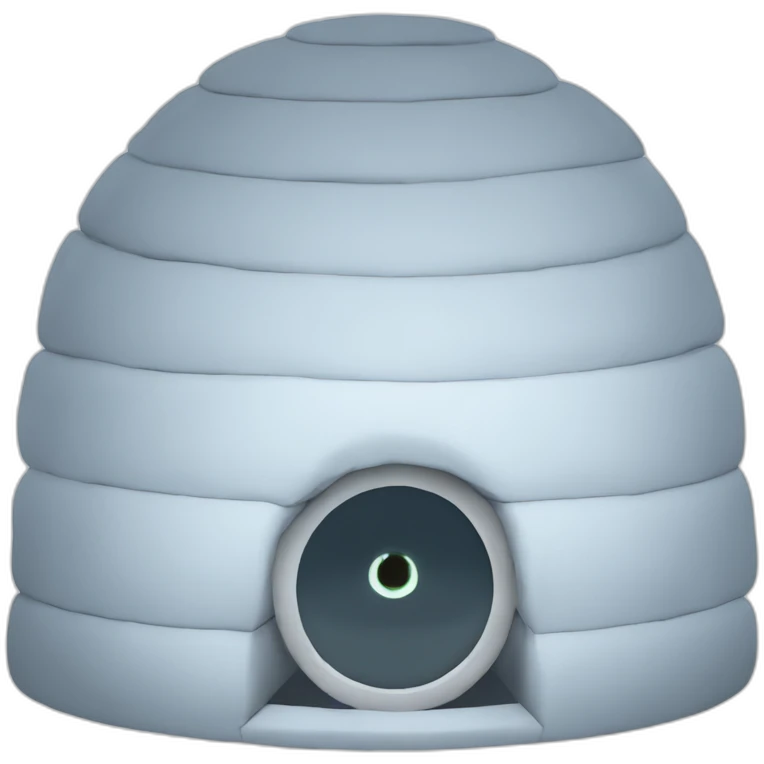 igloo with eyes outside emoji