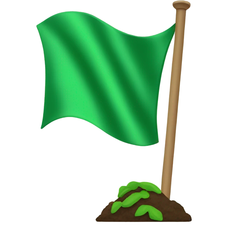 Green flag emoji