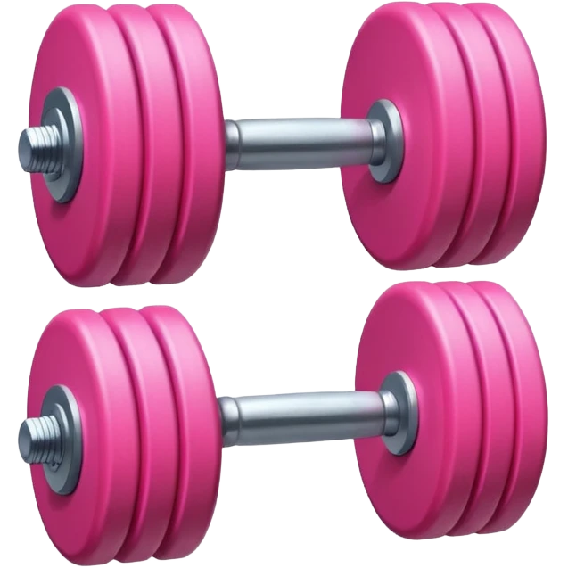pink dumbbell emoji