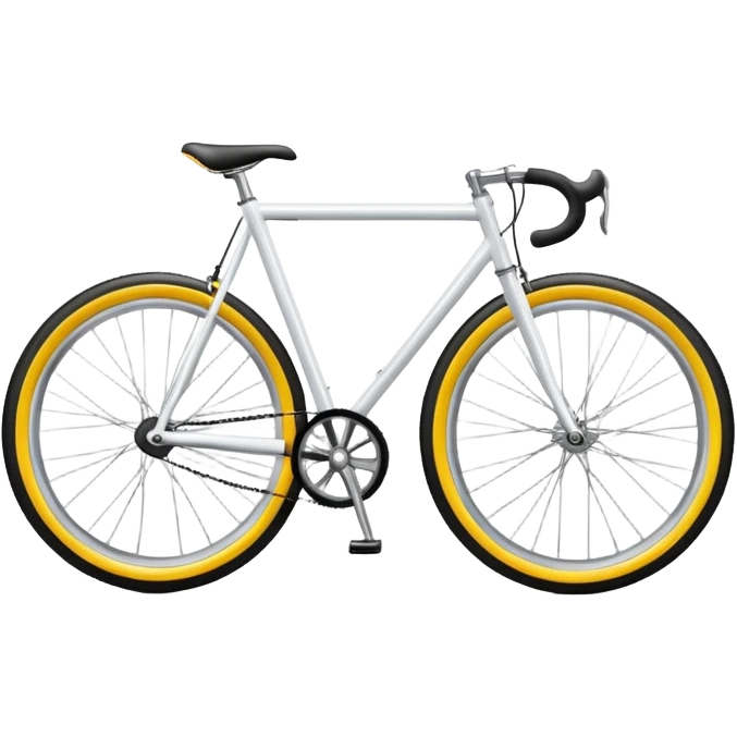 glossy bicycle with reflective frame and shiny wheels emoji