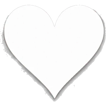 White heart outline emoji