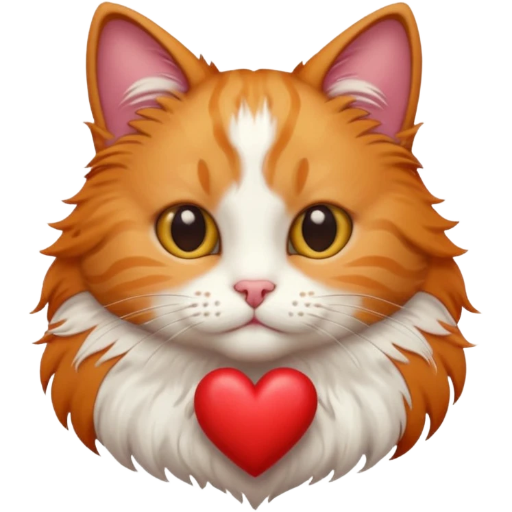 Cat with hé art emoji