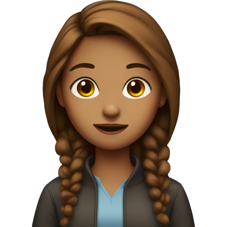 brown -haired girl  emoji