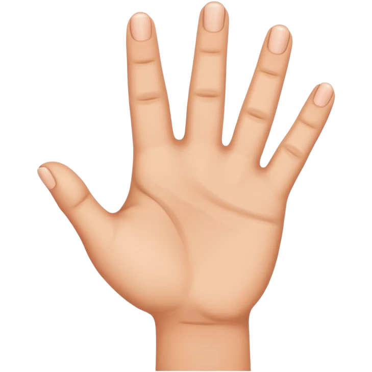 Una h con los dedos emoji