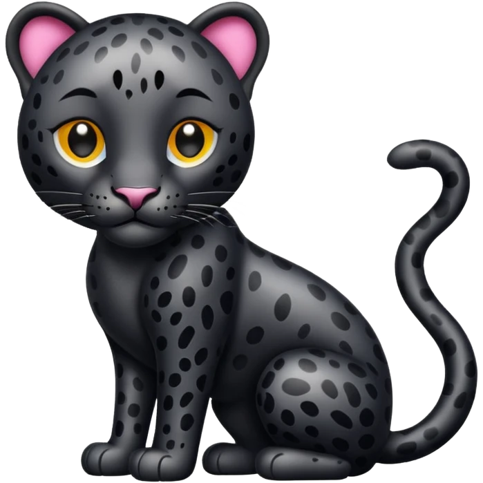 Leopardo negro emoji