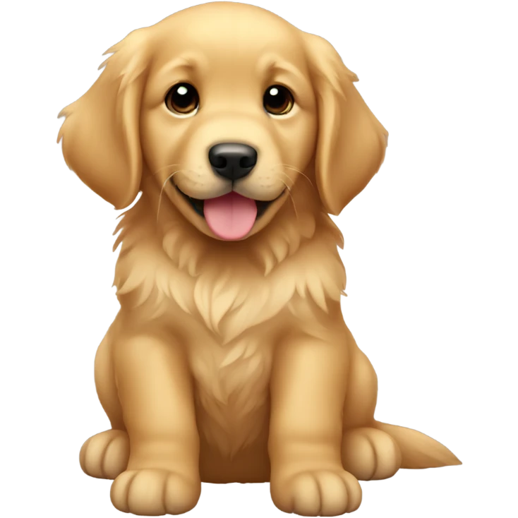 A golden retriever puppy  emoji