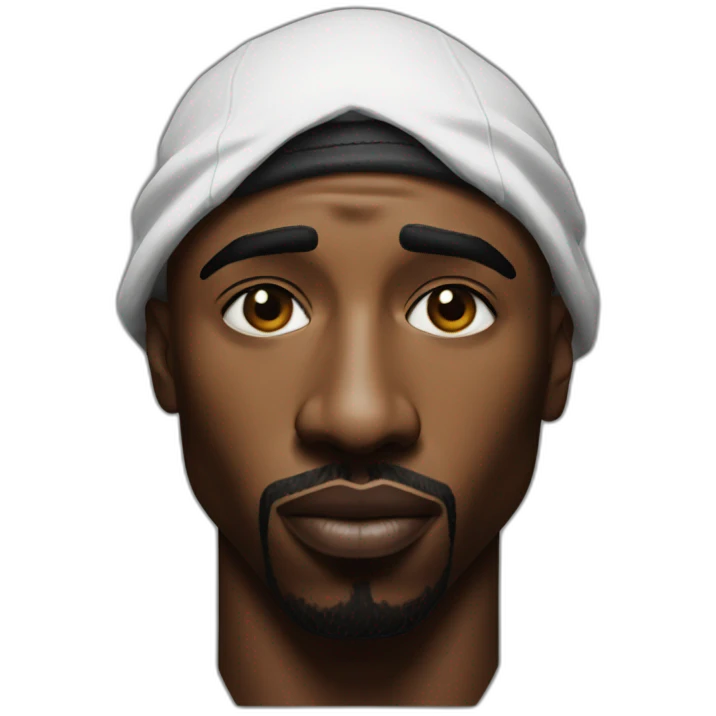 Hyper realistic tupac shakur emoji
