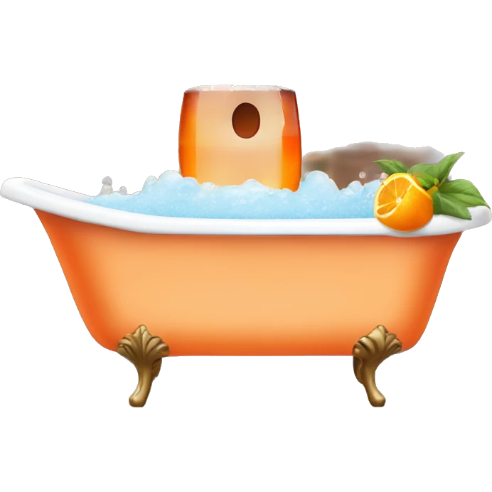 Aperol spritz bathtub emoji