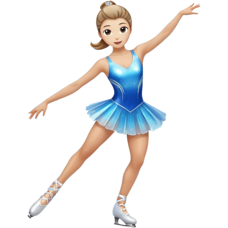 Figure Skater Spinning In A Blur On Ice emoji