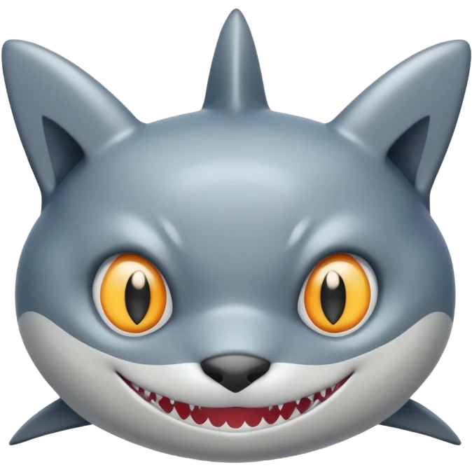 shark body with a cat face emoji